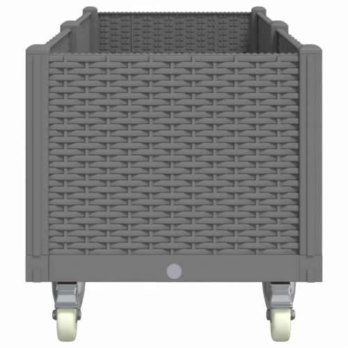 Vrtna sadilica s kotačima siva 160x50x54 cm PP - Svjetlosiva 160 x 50 x 54 cm 1 Cijena