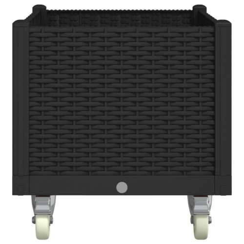 Vrtna sadilica s kotačima crna 80 x 50 x 54 cm PP - Crna 80 x 50 x 54 cm 1 Cijena