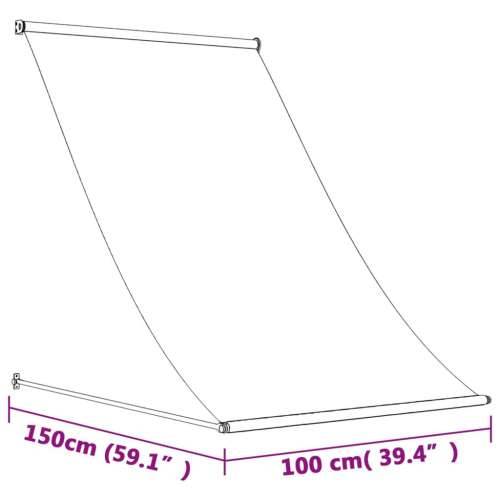 Tenda na uvlačenje antracit 100 x 150 cm od tkanine i čelika Cijena