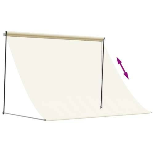 Tenda na uvlačenje krem 200 x 150 cm od tkanine i čelika - Krema 200 x 150 cm 1 Cijena