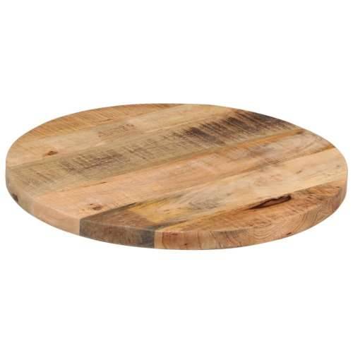 Stolna ploča Ø 60x2,5 cm okrugla od masivnog grubog drva manga - Grubo drvo manga (prirodno) 60 cm 1 25 mm Cijena