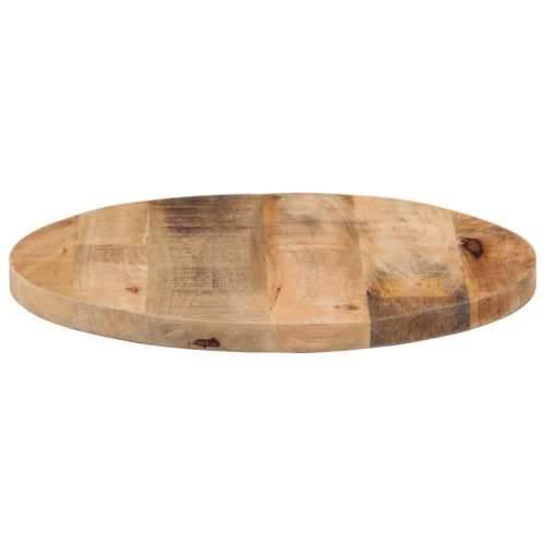 Stolna ploča Ø 60x2,5 cm okrugla od masivnog grubog drva manga - Grubo drvo manga (prirodno) 60 cm 1 25 mm Cijena