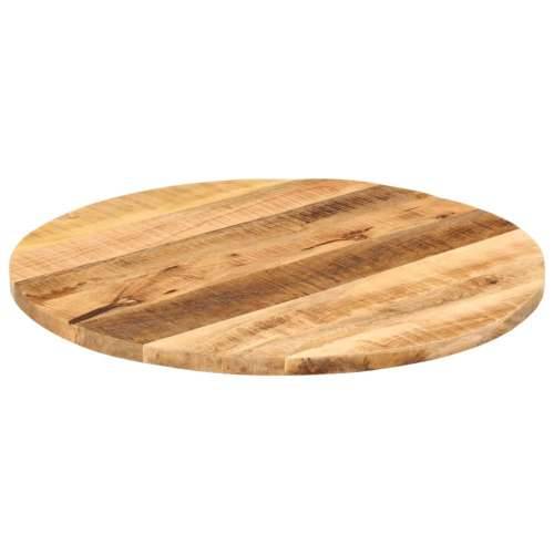 Stolna ploča Ø 70x3,8 cm okrugla od masivnog grubog drva manga - Grubo drvo manga (prirodno) 70 cm 1 38 mm Cijena