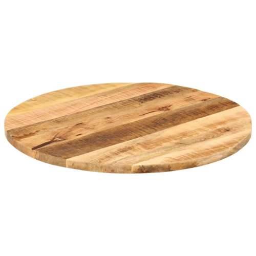 Stolna ploča Ø 80x2,5 cm okrugla od masivnog grubog drva manga - Grubo drvo manga (prirodno) 80 cm 1 25 mm Cijena