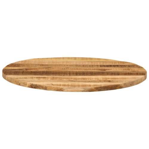 Stolna ploča Ø 80x2,5 cm okrugla od masivnog grubog drva manga - Grubo drvo manga (prirodno) 80 cm 1 25 mm Cijena