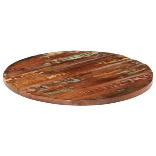 Stolna ploča Ø 70 x 1,5 cm okrugla od masivnog obnovljenog drva - Obnovljeno drvo (višebojno) 70 cm 1 15 mm Cijena
