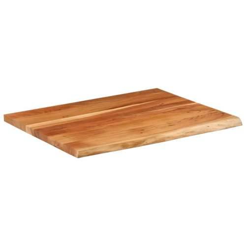 Stolna ploča 90x80x2,5 cm pravokutna bagremovo drvo živi rub - Prirodna 90 x 80 x 2.5 cm 1 Masivno bagremovo drvo Cijena