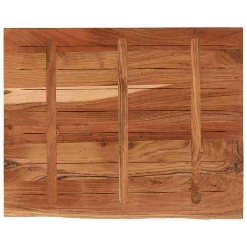 Stolna ploča 90x80x2,5 cm pravokutna bagremovo drvo živi rub - Prirodna 90 x 80 x 2.5 cm 1 Masivno bagremovo drvo Cijena