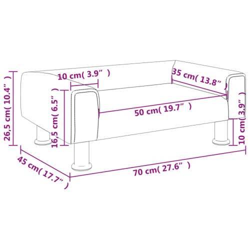 Dječja fotelja svjetlosiva 70x45x26,5 cm baršunasta - Svjetlosiva 70 x 45 x 26.5 cm Cijena