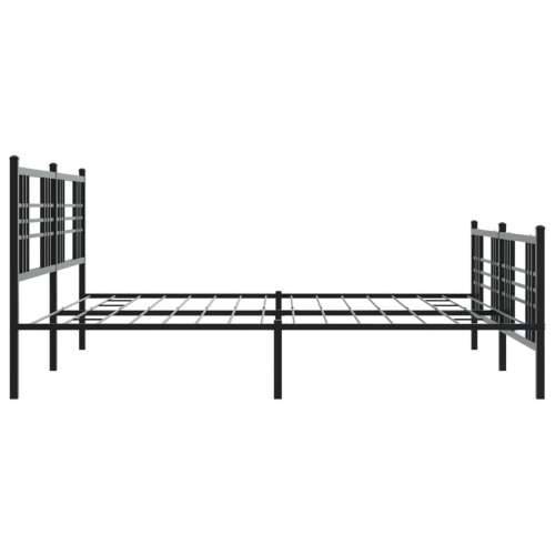 Metalni okvir kreveta uzglavlje i podnožje crni 193x203 cm - Crna 193 x 203 cm s uzglavljem i podnožjem Cijena