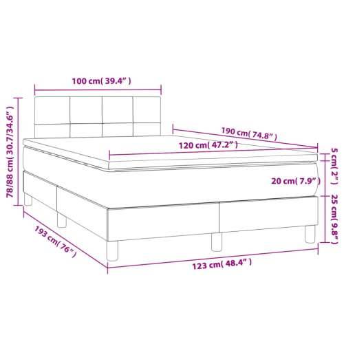 Krevet box spring s madracem crni 120 x 190 cm baršunasti - Crna 120 x 190 cm Blok s kvadratima Cijena