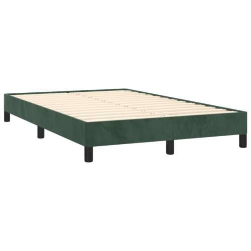 Krevet box spring s madracem tamnozeleni 120x190 cm baršunasti - Tamnozelena 120 x 190 cm gumbi Cijena