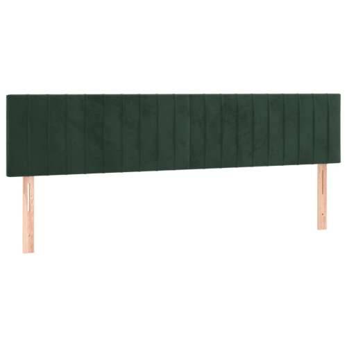 Krevet box spring s madracem tamnozeleni 120x190 cm baršunasti - Tamnozelena 120 x 190 cm Okomite pruge Cijena
