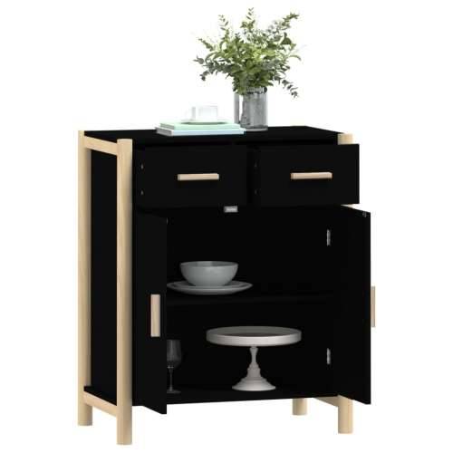 Komoda crna 62 x 38 x 75 cm od konstruiranog drva - Crna 1 Cijena