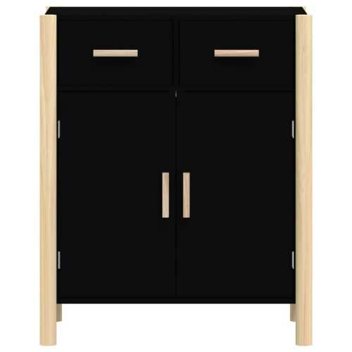 Komoda crna 62 x 38 x 75 cm od konstruiranog drva - Crna 1 Cijena