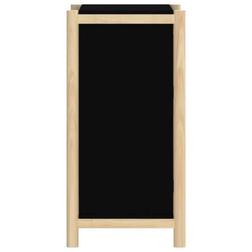 Komoda crna 62 x 38 x 75 cm od konstruiranog drva - Crna 1 Cijena