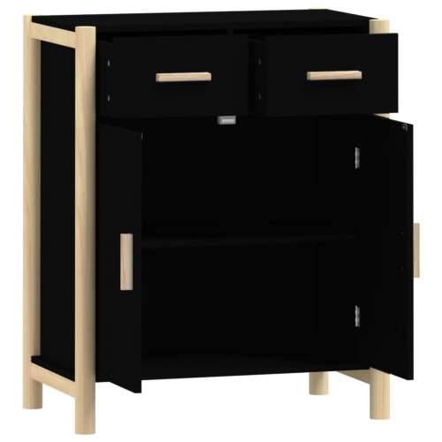 Komoda crna 62 x 38 x 75 cm od konstruiranog drva - Crna 1 Cijena