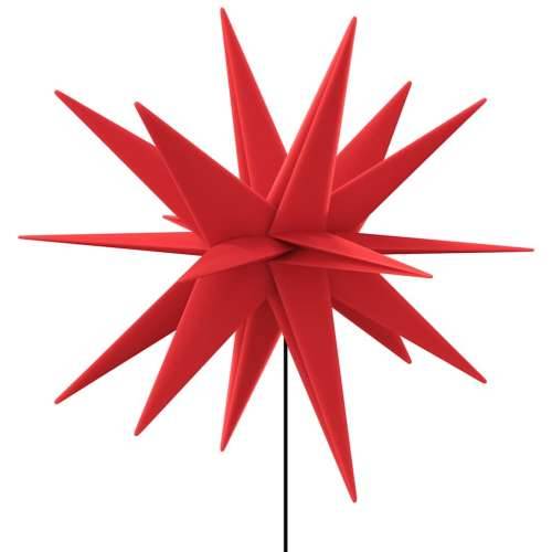 Božićna svjetla sa šiljcima 3 kom LED sklopiva crvena 35 cm - Crvena 1 Cijena