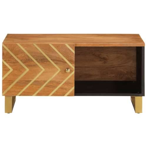 Stolić za kavu smeđe-crni 80x50x40 cm od masivnog drva manga Cijena