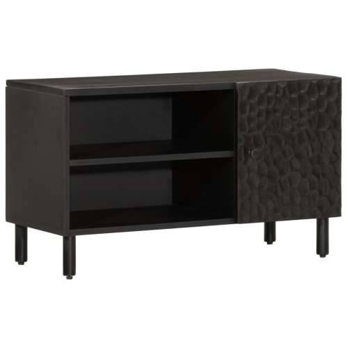 TV ormarić crni 80 x 31 x 46 cm od masivnog drva manga - Crna 1 masivno drvo manga Cijena