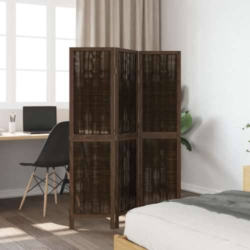 Paravan - Sobna pregrada s 3 panela tamnosmeđa masivno drvo paulovnije - 40 x 160 cm 3 Cijena
