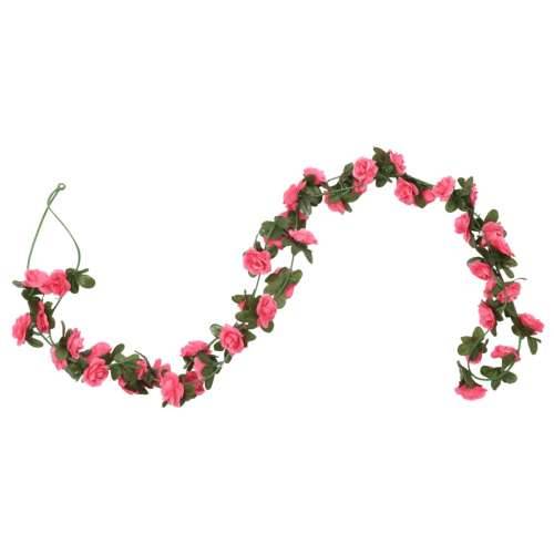 Božićni cvjetni vijenci 6 kom crveni i ružičasti 240 cm - red pink Cijena
