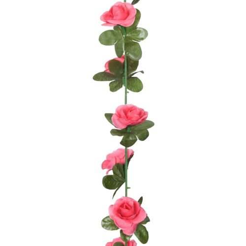 Božićni cvjetni vijenci 6 kom crveni i ružičasti 240 cm - red pink Cijena