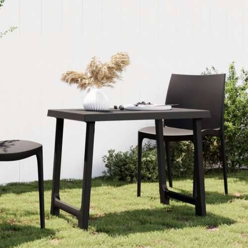 Stol za kampiranje antracit 79 x 56 x 64 cm PP izgled drva - Antracit 1 Cijena
