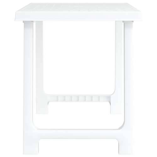 Stol za kampiranje bijeli 79 x 56 x 64 cm PP izgled drva - Bijela 1 Cijena