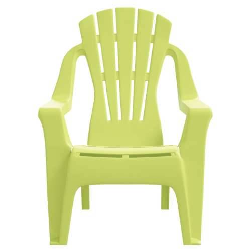 Vrtne stolice za djecu 2 kom zelene 37x34x44 cm PP izgled drva - Zelena 2 Cijena