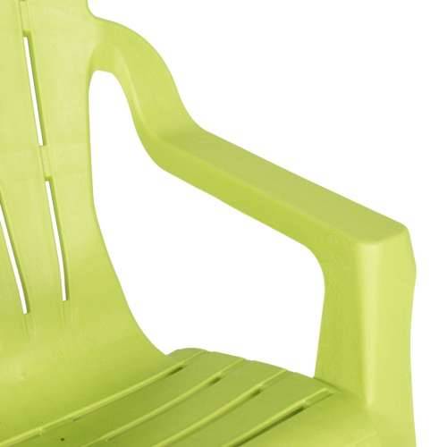Vrtne stolice za djecu 2 kom zelene 37x34x44 cm PP izgled drva - Zelena 2 Cijena
