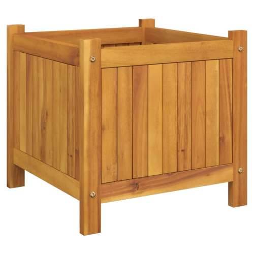 Vrtna sadilica s oblogom 42x42x40 cm od masivnog drva bagrema - 42 x 42 x 40 cm 1 Cijena