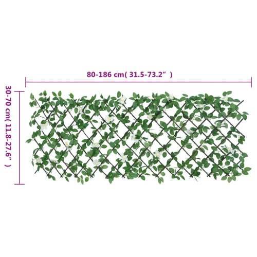 Proširiva rešetka od umjetnog bršljana zelena 186 x 30 cm Cijena