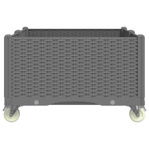Vrtna sadilica s kotačima siva 100x80x54 cm PP - Svjetlosiva 100 x 80 x 54 cm 1 Cijena