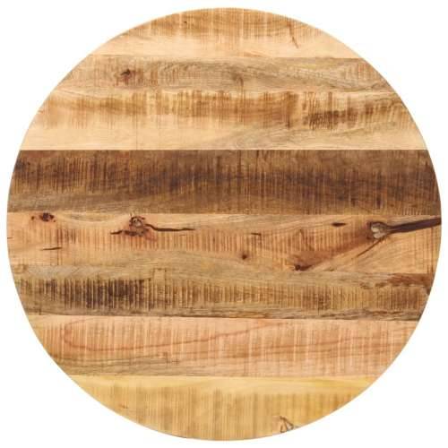 Stolna ploča Ø 90x2,5 cm okrugla od masivnog grubog drva manga - Grubo drvo manga (prirodno) 90 cm 1 25 mm Cijena