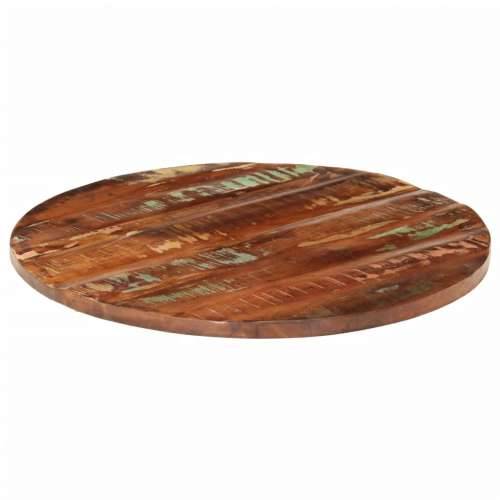 Stolna ploča Ø 80 x 1,5 cm okrugla od masivnog obnovljenog drva - Obnovljeno drvo (višebojno) 80 cm 1 15 mm Cijena
