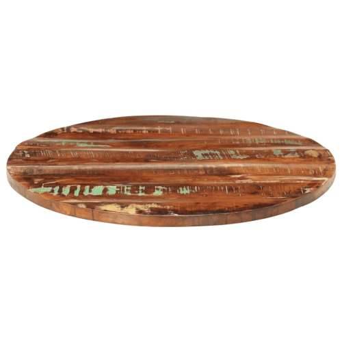 Stolna ploča Ø 80 x 1,5 cm okrugla od masivnog obnovljenog drva - Obnovljeno drvo (višebojno) 80 cm 1 15 mm Cijena