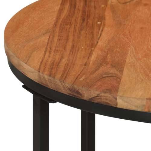 Stolić za kavu 45x45x35 cm od masivnog drva bagrema i željeza - 45 x 45 x 35 cm 1 Cijena