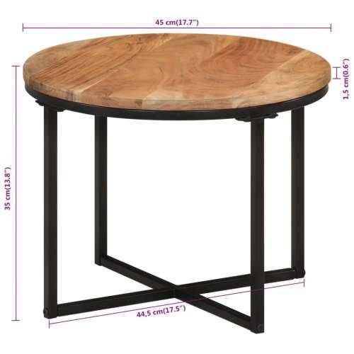 Stolić za kavu 45x45x35 cm od masivnog drva bagrema i željeza - 45 x 45 x 35 cm 1 Cijena