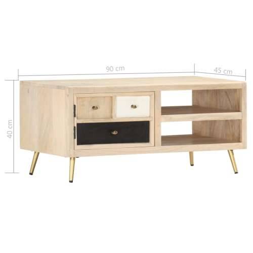 Stolić za kavu 90 x 45 x 40 cm od masivnog drva manga Cijena
