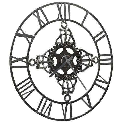 Zidni sat srebrni 78 cm metalni Cijena
