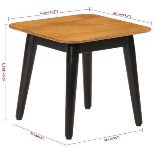 Stolić za kavu 45 x 45 x 40 cm od masivnog drva manga i željeza - Smeđa i crna 45 x 45 x 40 cm 1 Cijena