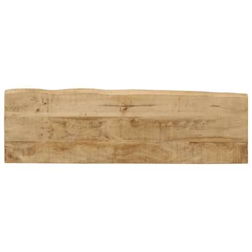 Konzolni stol sa živim rubom 105x33x76 cm masivno drvo manga - Crna 1 u-oblik Cijena