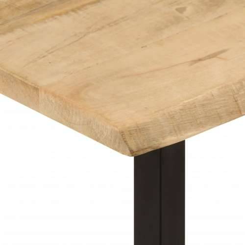 Konzolni stol sa živim rubom 105x33x76 cm masivno drvo manga - Crna 1 u-oblik Cijena
