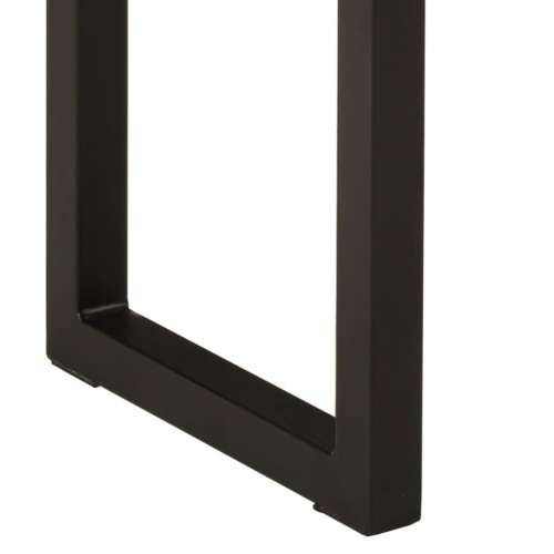 Konzolni stol sa živim rubom 105x33x76 cm masivno drvo manga - Crna 1 u-oblik Cijena