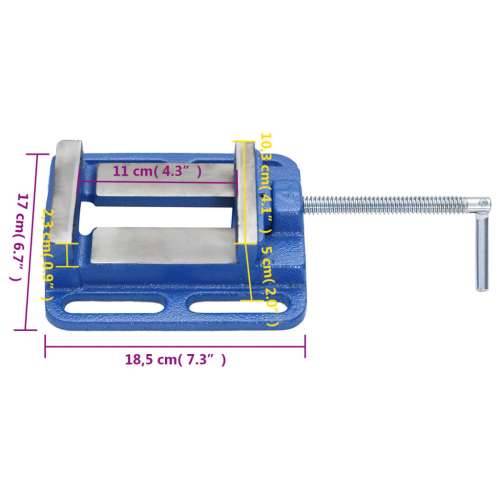 Stega za bušilicu plava 100 mm od lijevanog željeza - 100 mm 1 Cijena