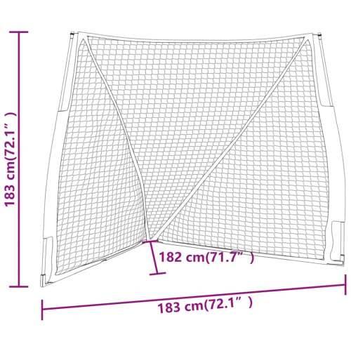 Prijenosna mreža za bejzbol 183x182x183 cm čelik i poliester Cijena