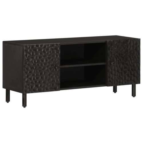 TV ormarić crni 105 x 33 x 46 cm od masivnog drva manga - Crna 1 masivno drvo manga Cijena