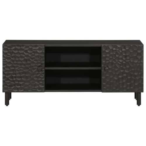 TV ormarić crni 105 x 33 x 46 cm od masivnog drva manga - Crna 1 masivno drvo manga Cijena