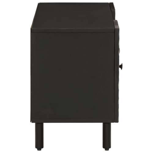 TV ormarić crni 105 x 33 x 46 cm od masivnog drva manga - Crna 1 masivno drvo manga Cijena